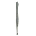 Stainless Steel Eyebrow Clip Tweezers, Tweezers Defeathering Clip Bevel & Flat